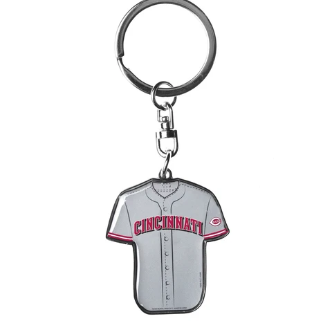 Cincinnati Reds MLB Metal Home/Away Jersey Double Sided Keychain FREE SHIP Cover