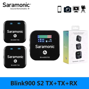 US Saramonic Blink900 S2 2.4GHz Dual-Channel Wireless Microphone System TX+TX+RX - Picture 1 of 8
