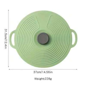 Cubierta de tapa de olla para sartén utensilios de cocina tapón para hervir sobre derrames alimentos frescos cubierta para mantener - Imagen 1 de 3