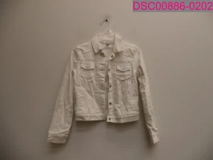 Gap Kids Girl's White Denim Jean Jacket Size Medium V/002118 - Picture 1 of 5