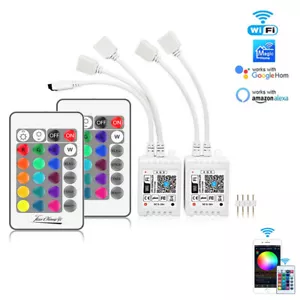 WiFi smart APP RGB led controller  IR/RF 24Key control For 5050 RGB light strip - Picture 1 of 14