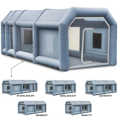 4/6/8/12M Aufblasbare Zelt Auto Lackierkabine Spray Booth Campingzelt Hochstabil - Bild 1 von 2