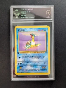 Pokemon Card - Lapras 1999 1st First Edition Jungle Set 25/62 TCG GRADING 5 Ex - Picture 1 of 2