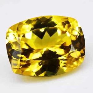8.85 Ct Natural Ceylon Yellow Sapphire Cushion CERTIFIED Flawless Loose Gemstone - Picture 1 of 3
