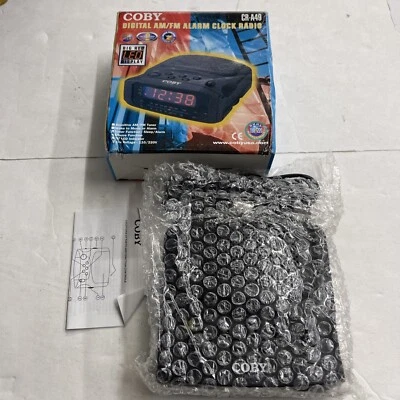 Coby CR-A49 Clock Radio Alarm Red LED Display Brand New Open Box - Image 1 of 4