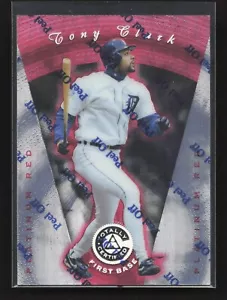 1997 Pinnacle Totally Certified Platinum Red /3999 Tony Clark #18 Detroit Tigers - Picture 1 of 2