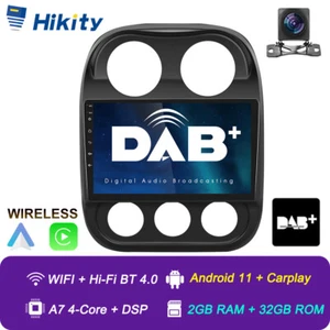 32GB Android 15 DAB+ Autoradio Carplay GPS WiFi für Jeep Compass Patriot 2011-17 - Bild 1 von 24