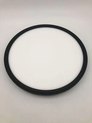 Plafonnier LED RGB+W avec télécommande, 29x3 cm, noir, lampe de salon - Photo 1/4