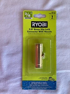 Ryobi PMC120 Mister System 3/8” Brass Slip-Lock Fitting w/ Mist Nozzle - Picture 1 of 2