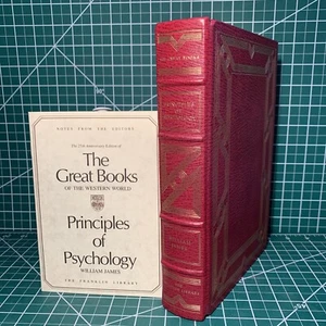 Franklin Library: Principles Psychology By William James & Editor’s Notes ~Mint - Imagen 1 de 12