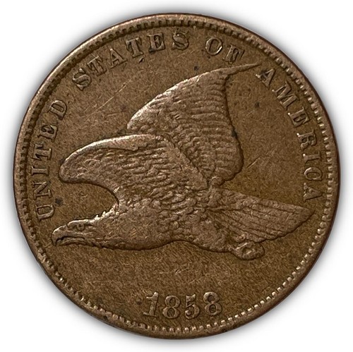 1858 Sl Small Letters Flying Eagle Cent Extremely Fine Xf Coin #6895