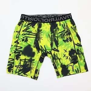 Men's Vitriol Boxer Briefs Green & Yellow Graffiti M-XL - Picture 1 of 2