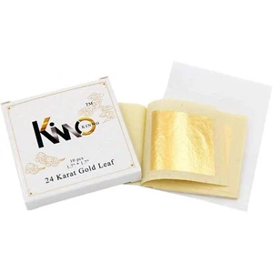 Edible Gold Leaf Sheets 24K Cake Decoration Baking Gold Foil Food Gold Paper ... - Picture 1 of 9