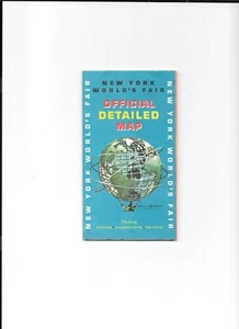 Vintage 1964 NY WORLDS FAIR Official Detailed Map ESSO HUMBLE OIL - Picture 1 of 2