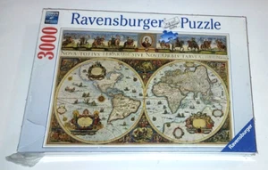 Ravensburger Puzzle 1994 3000 PC mapa del mundo 1665 no. 17 054 8 SELLADO NUEVO - Imagen 1 de 5