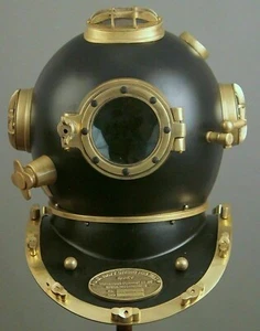 Antique Vintage Diving Helmet US Navy Mark V Deep Sea Replica Marine look Gift - Picture 1 of 6