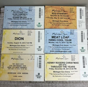 Lot of Vintage Concert Ticket Stubs A Nostalgic Collection Rod Stewart Meatloaf - Picture 1 of 1