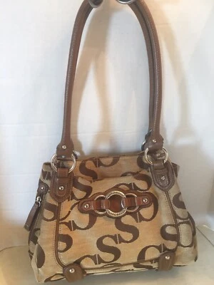 Bolso de hombro Sophia Caperelli de lona con logotipo Foto 1 de 4