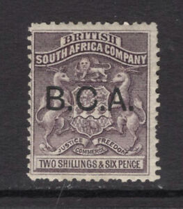 M17975 Nyasaland/Malawi 1891 SG9 - 2/6d grey purple Odd nibbled perf.