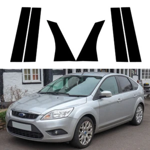 6 Stück Fenster Säulen Pfosten Aufkleber passend für Ford Focus Limousine/Schrägheck 2005-2014 - Bild 1 von 18