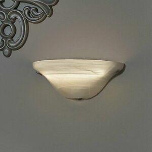 It's Exciting Lighting IEL-4300 Frosted Marble Glass Half Moon Sconce With Fr...