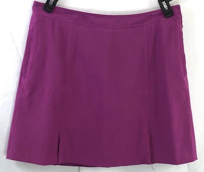 Clover Bobby Jones Skorts Falda Púrpura 33" Cintura Plisada Bolsillos Golf Tenis Foto 1 de 4