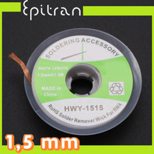 Treccia trecciola con flussante flux dissaldante per dissaldare 1.5mm 1.5 mm