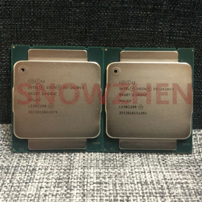  Matching pair Intel Xeon E5-2620V3 CPU 6-Core 2.4GHz SR207 LGA 2011-3 Processor - Image 1 of 2