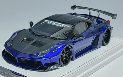 1/18 Ivy Models Ferrari 458 GT Liberty Walk LBWK en azul brillante 50 piezas Foto 1 de 4