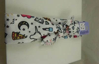 headband Unicorn scarf bag accessory, fun Saturn moon eye diamond - Image 1 of 3