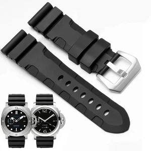 Correa de reloj de silicona para Panerai PAM 441 386 24mm 26mm correa de goma pulsera - Imagen 1 de 21