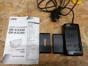 JVC GR-AX480b charger and 2 batterys  - Picture 1 of 4