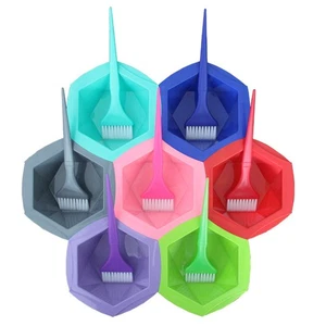 14pcs Hair Dyeing Bowl Set Hair Coloring Bowl Brushes Kit hair dying bowl - Picture 1 of 12
