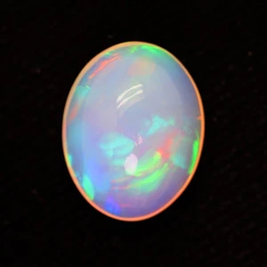 4.98ct 15x12mm OV Rainbow Play Harlequin Patt Stunning Solid Crystal Welo Opal - Picture 1 of 1