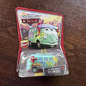 Disney Pixar Cars Pit Crew Member Fillmore Diecast Vehicle New Mattel Groovy Van - Picture 1 of 5