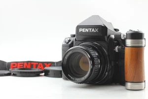 [COMO NUEVO con correa de agarre para zapato caliente] Buscador PENTAX 67 II AE + Lente P 105 mm de JAPÓN - Imagen 1 de 14