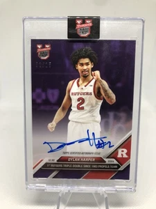 Dylan Harper 2024-2025 Topps Bowman U Now Purple Auto 02/25 JERSEY NUMBER Spurs - Picture 1 of 3
