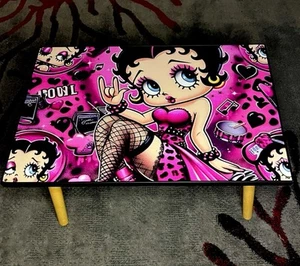 Betty Boop Retro Acrylic Coffee Table 80’s Theme. Perfect Gift Idea - Picture 1 of 2