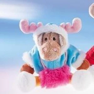 Winter Plüsch Elch Olga ca. 20 cm hoch - Bild 1 von 1