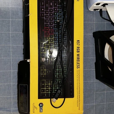 Corsair K57 RGB Wireless Gaming Keyboard - Black - Image 1 of 4