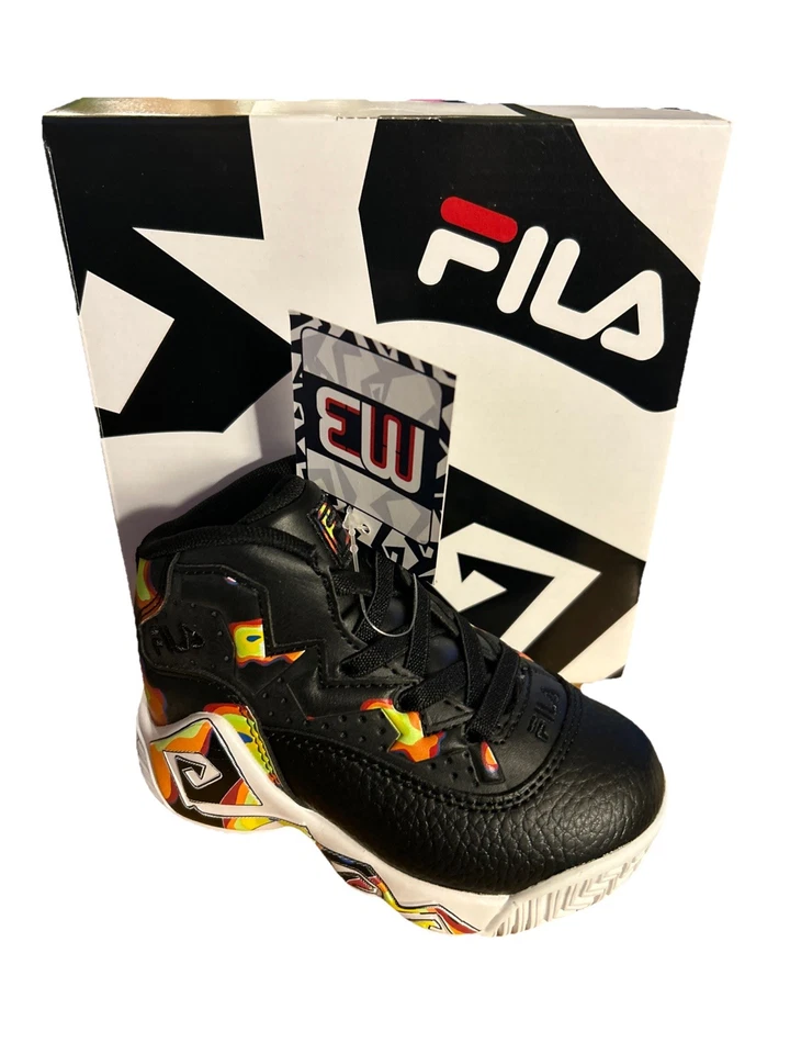 J Fila MB Jamal Mashburn Zapatos Negro Jelly Bean Tenis Infantes Talla 7 Caja Etiquetas Foto 1 de 3