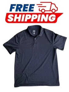 Camisa polo negra de manga corta Haggar Cool 18 Pro Golf para hombre talla M - Imagen 1 de 5