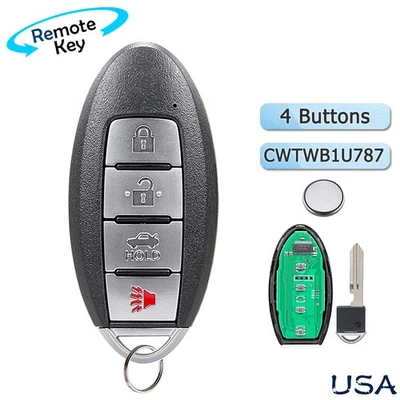 Llavero remoto sin llave Infiniti Q70 2014 2015 2016 2017 2018 2019 4 botones Foto 1 de 4