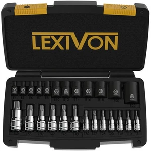 Master Torx Bit und Steckschlüsselsatz, Premium S2 Legierung & Cr-V Stahl | 25-teilig, Bit... - Bild 1 von 1