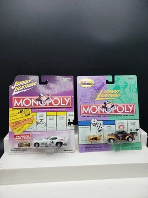 Johnny Lightning Monopoly Lote de 2 Monopoly De Colección Nuevo de Lote Antiguo 2000-2002 con Fichas de Bonificación Foto 1 de 4