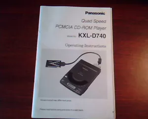 Panasonic Quad Speed PCMCIA CDROM Player User's Manual Model : KXL-D740 - Picture 1 of 3