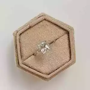 1Ct Cushion IGI Certified Lab Grown Diamond Solitaire Ring Solid 950 Platinum - Picture 1 of 5