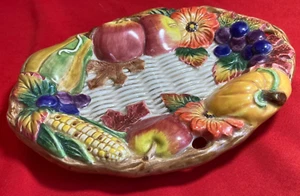 1997 Fitz & Floyd Autumn Bounty Quail Replacement Tray Plate - Picture 1 of 3