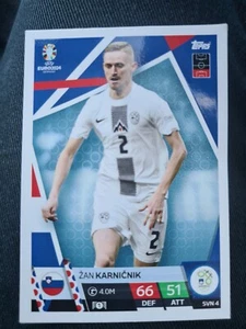 Match Attax UEFA Euro Germany 2024 Zan Karnicnik Slovenia - Picture 1 of 2