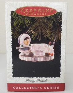 Hallmark Keepsake Christmas Ornament Frosty Friends Polar Pool Penguin 1996 #17 - Picture 1 of 2